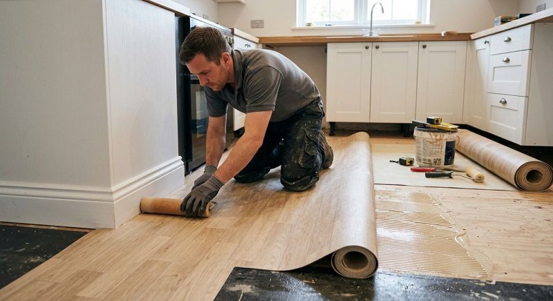 Sheet Linoleum Installation in Ridgely, MD